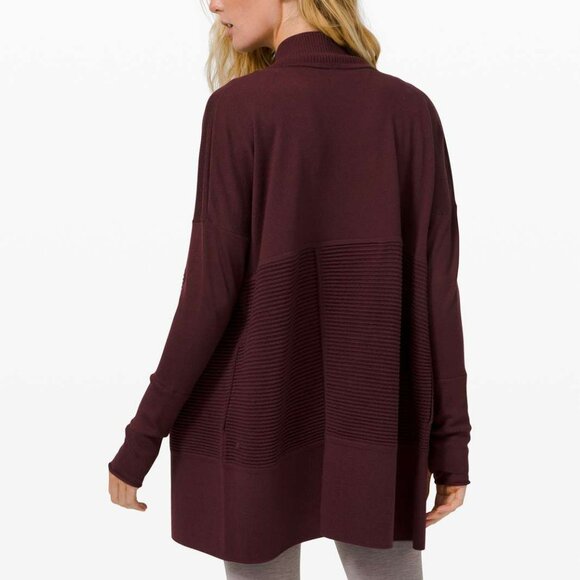Lululemon Sit In Lotus Wrap II Style Number: W4ANWS Burgundy,Cassis Size 6 - Picture 5 of 15